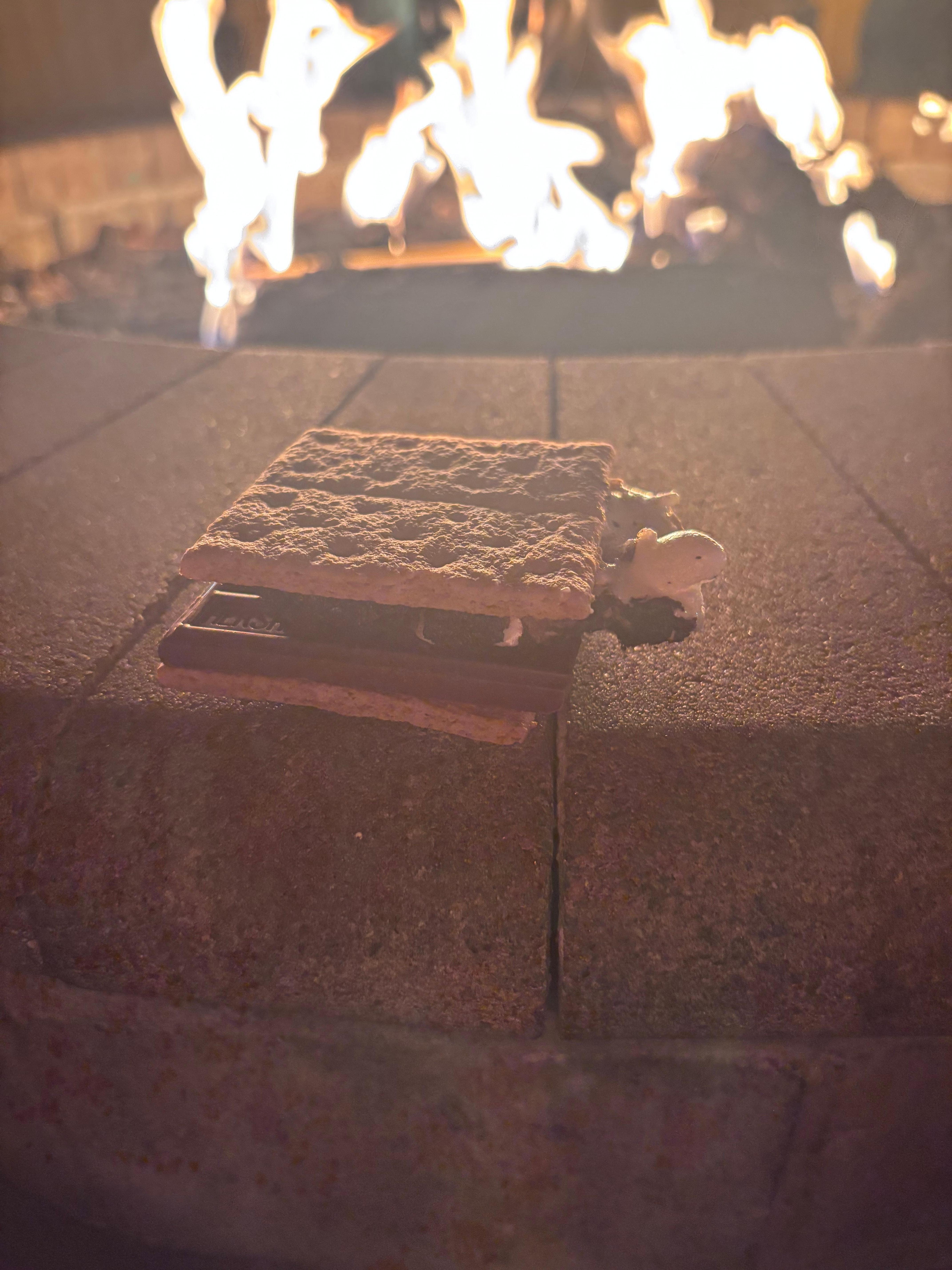 Smores at the (gas) fire pits.