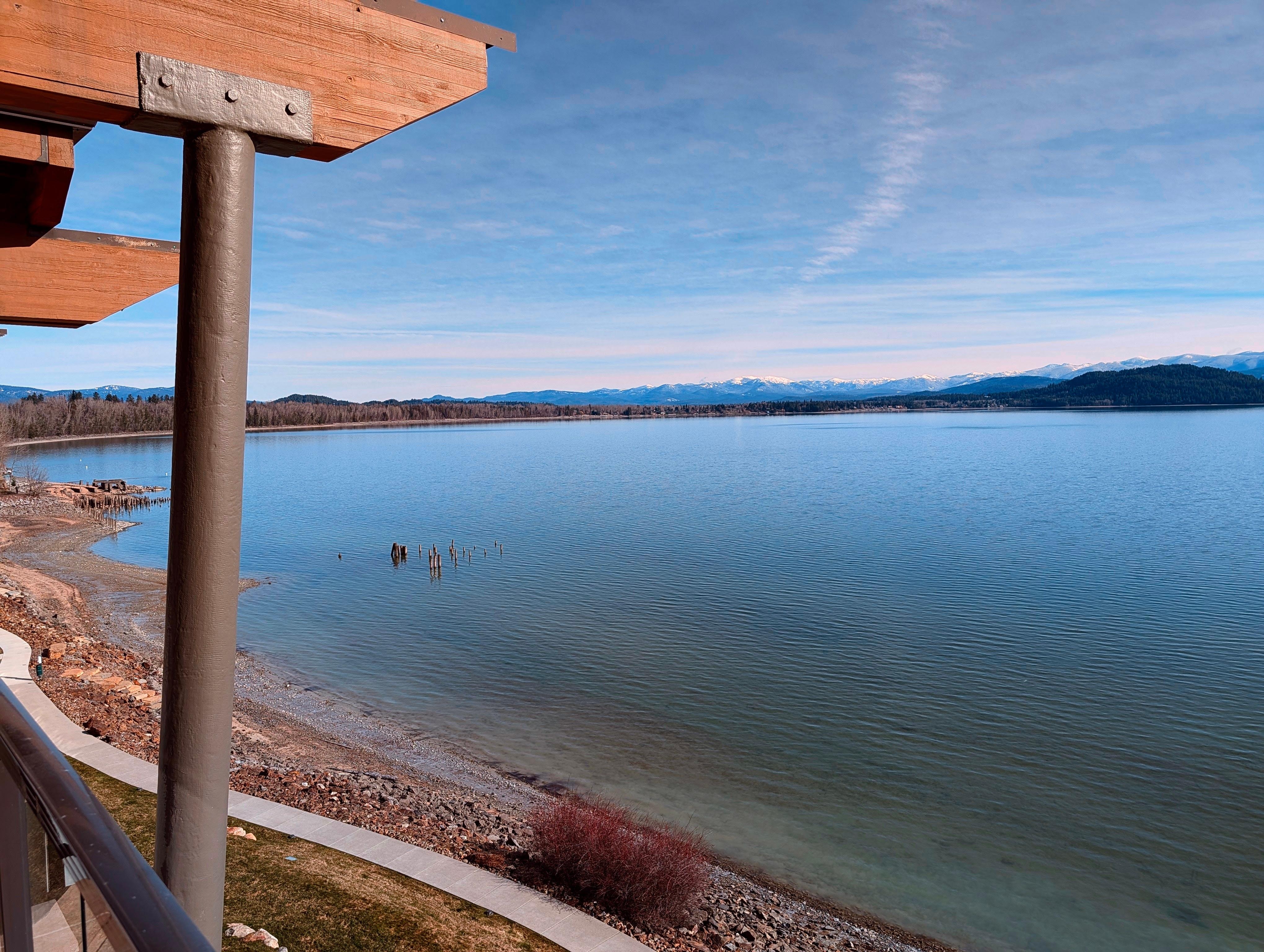 View of lake from porch