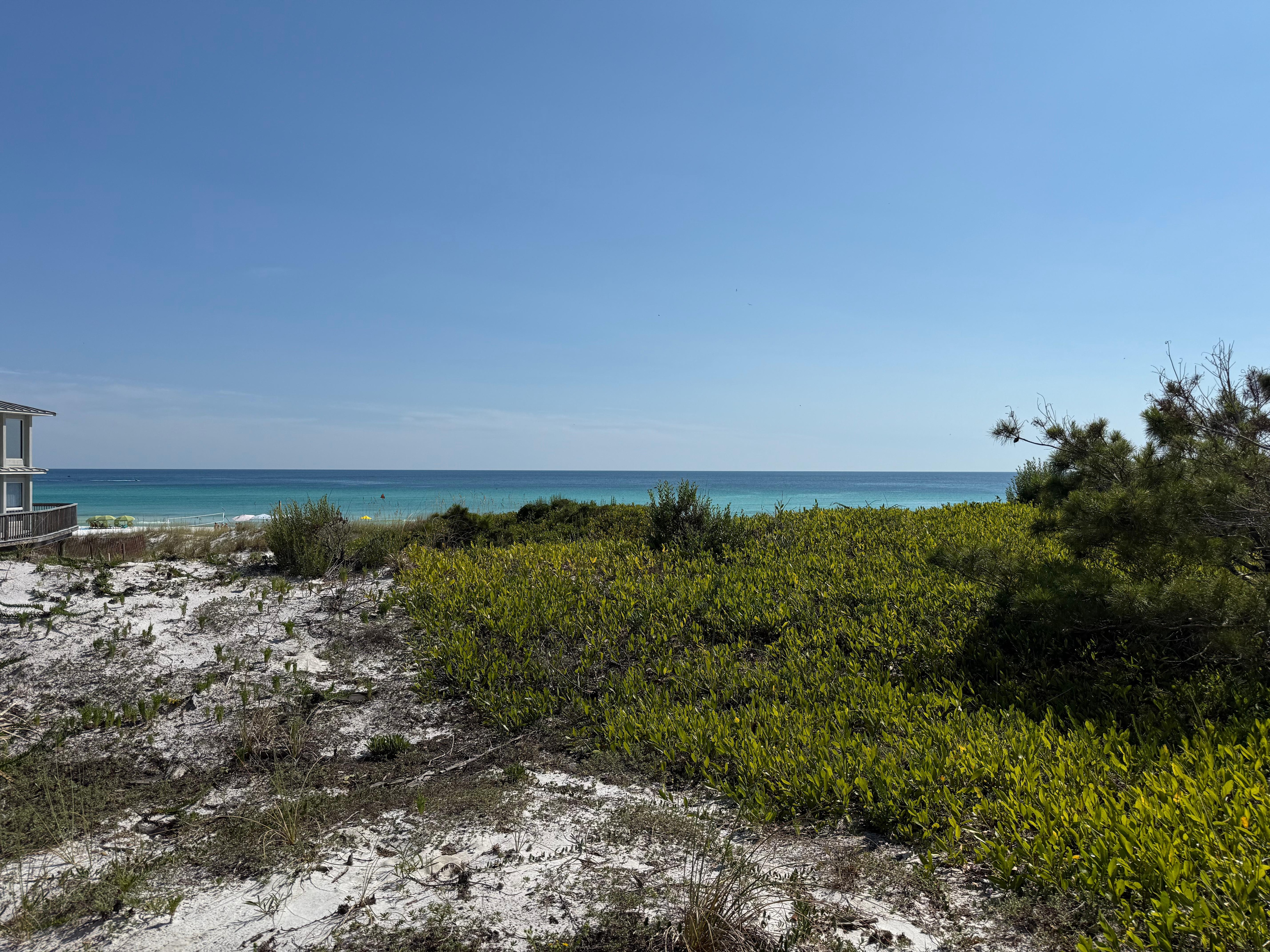 From the pool looking towards the Gulf