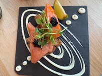 Salmon and caviar starter