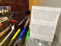 Weapon collection from women's prison.