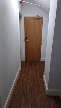 Clean entrance hall with light sensor