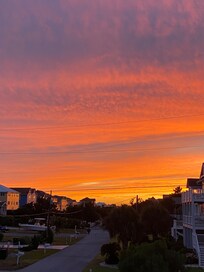 Sunset picture taken from the porch.