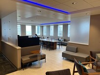 The common room. People eat and do their work in here.