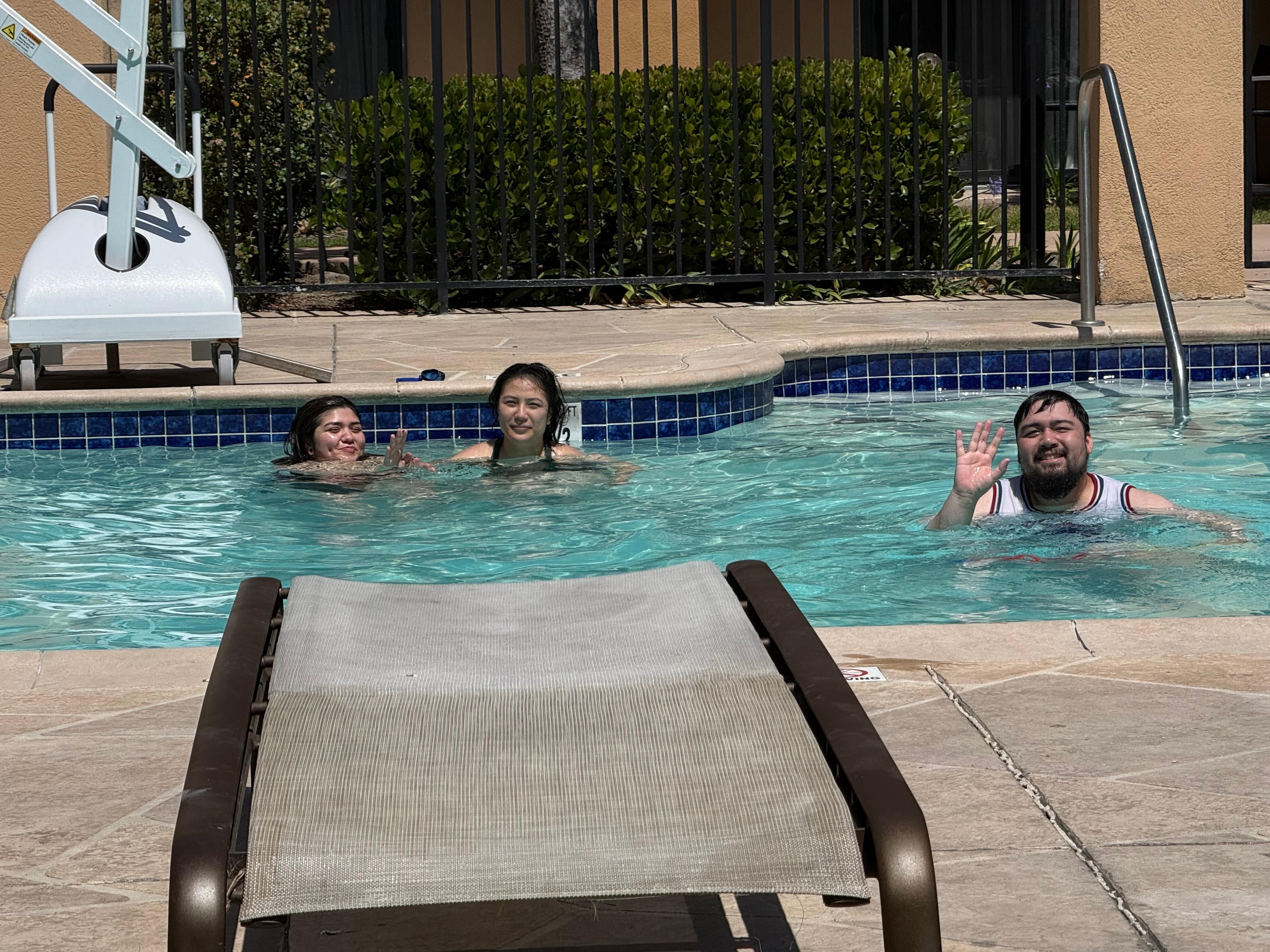 Pool area clean