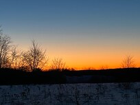 A beautiful sunset from the hotel room.