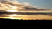 This was the view of the sunset from our window every evening.