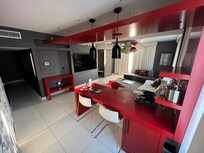 Seating area in suite