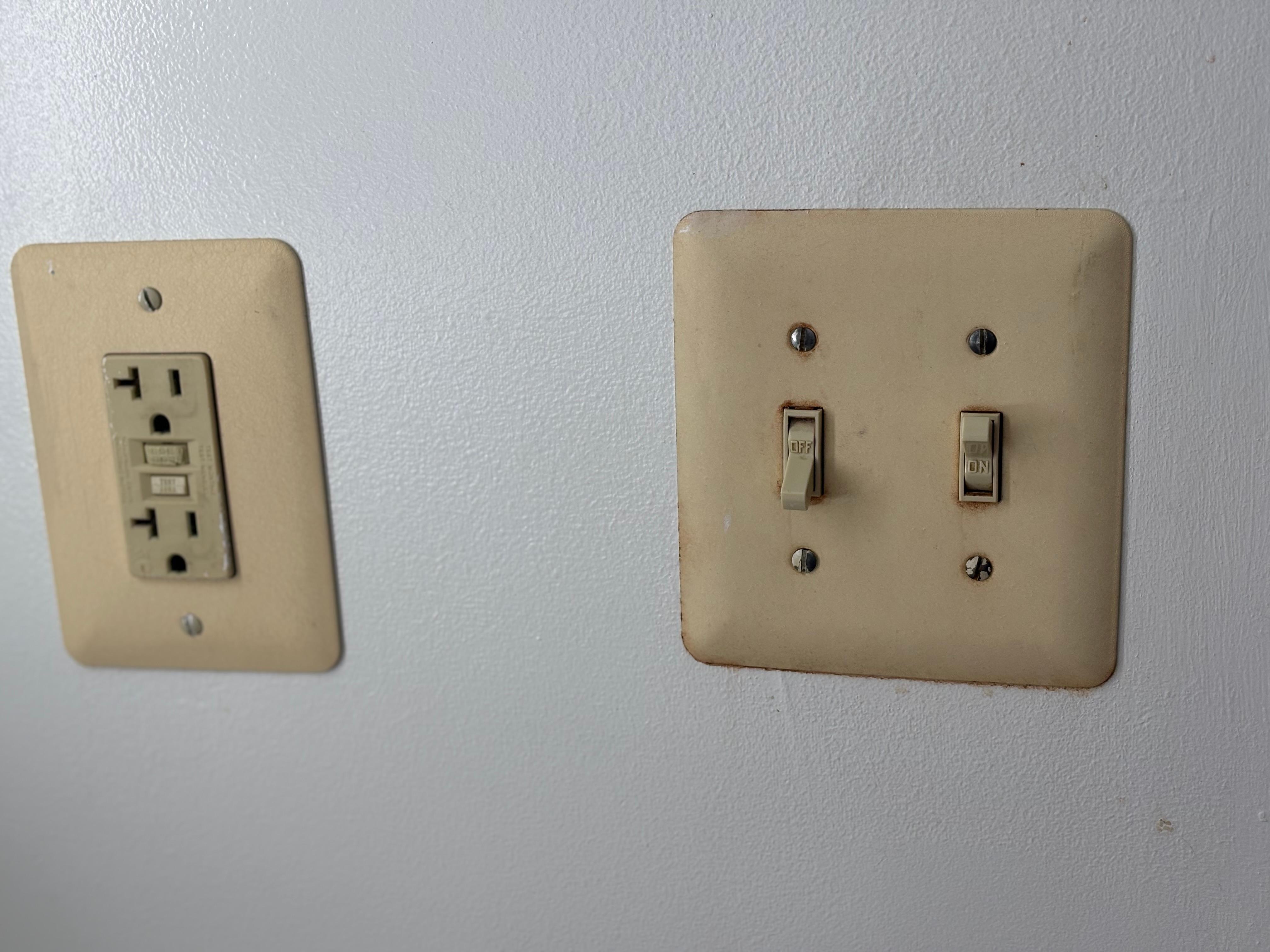Switch plates are cheap but new ones would make a big difference