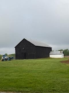I was fascinated by the structure of the barns in Kentucky. North Carolina's barns are so different.