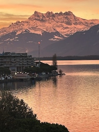 Sunrise from our balcony.