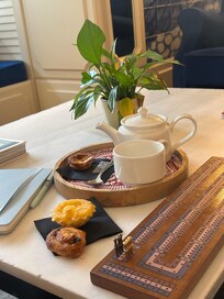 Lovely lobby area and bar