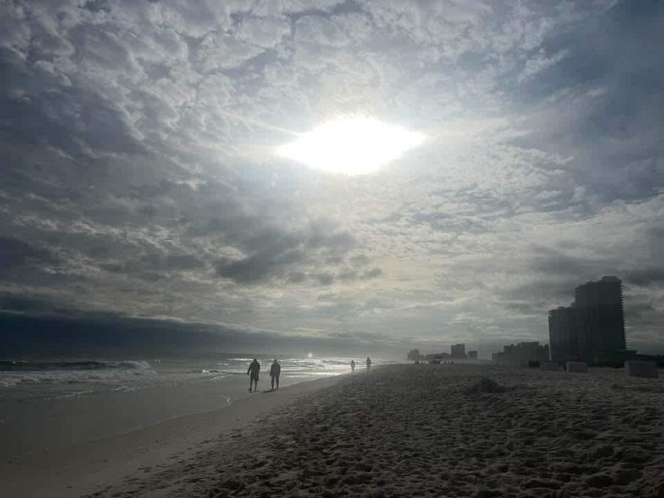 God smiling on us while at the beach! 