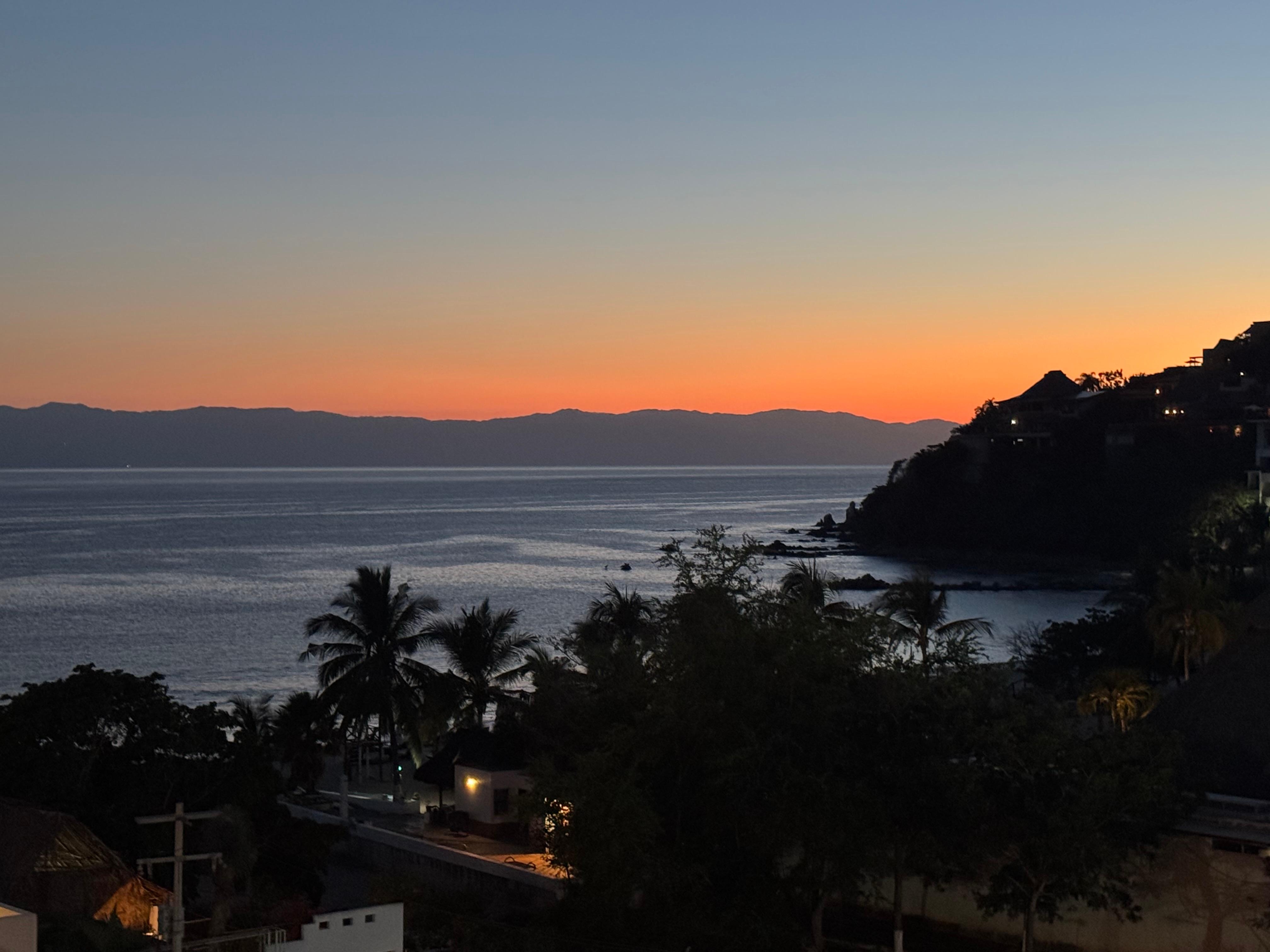 Beautiful sunsets at night. 