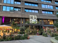 The hotel at 10pm July ā25