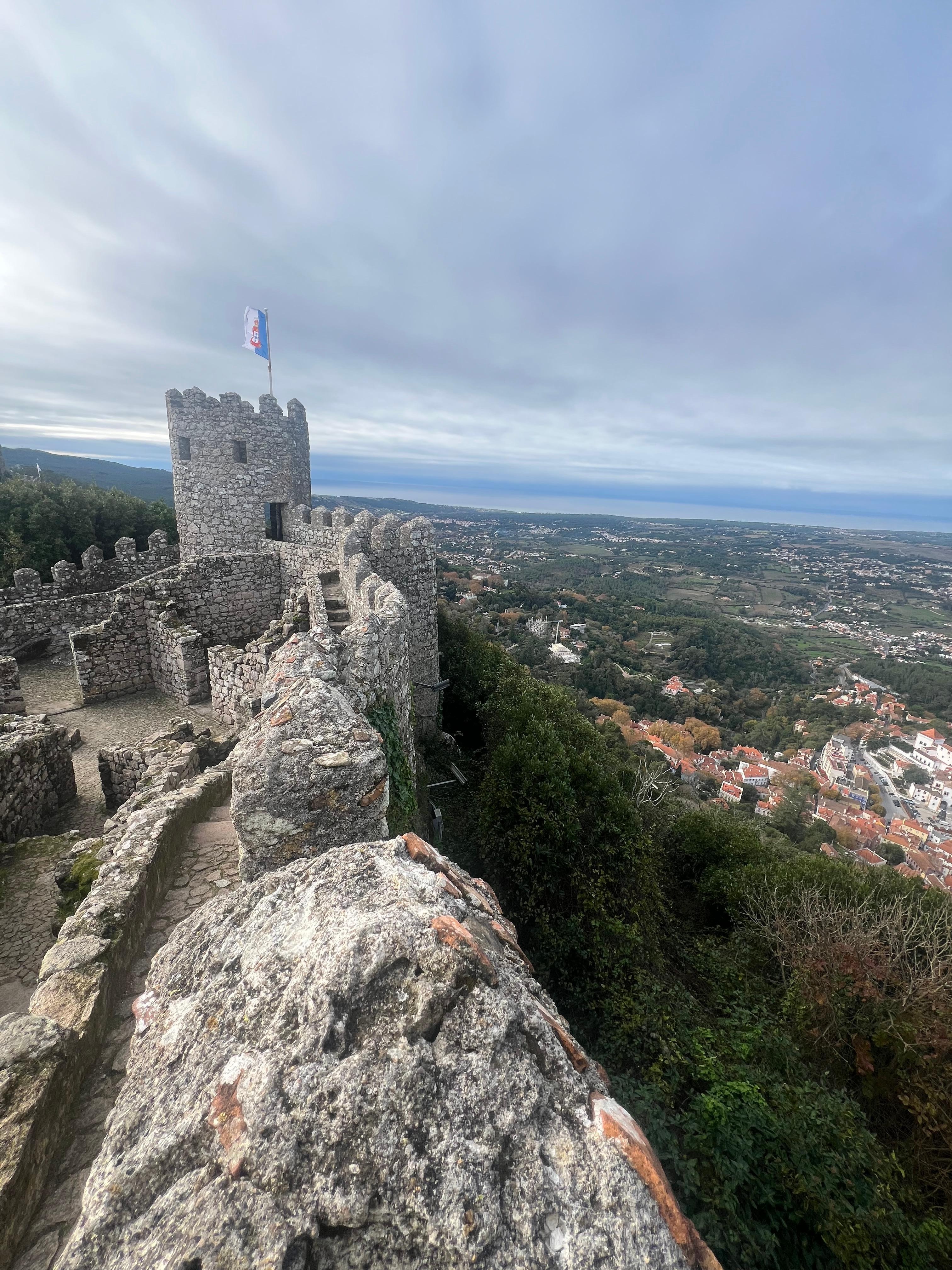 View from the Moorish Castle wall. 