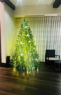 Christmas tree in lobby