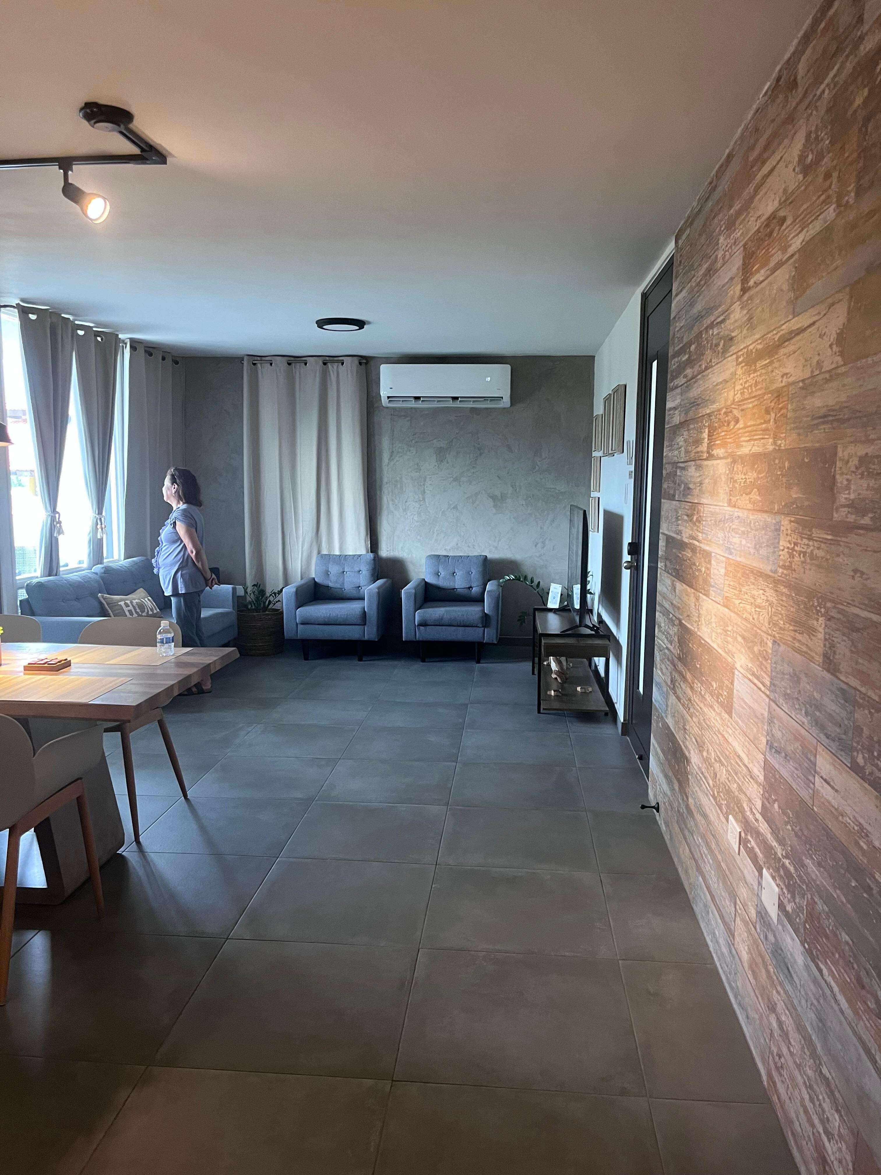 Spacious living room area