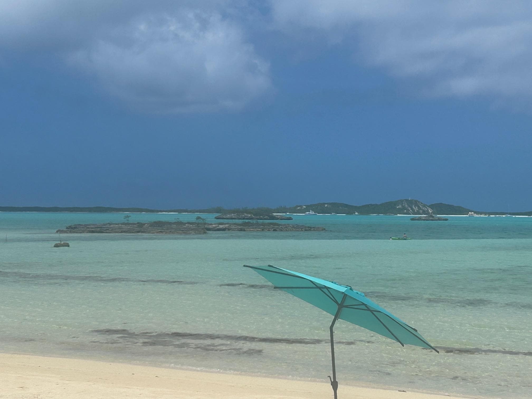 This is a view from the resort beach.