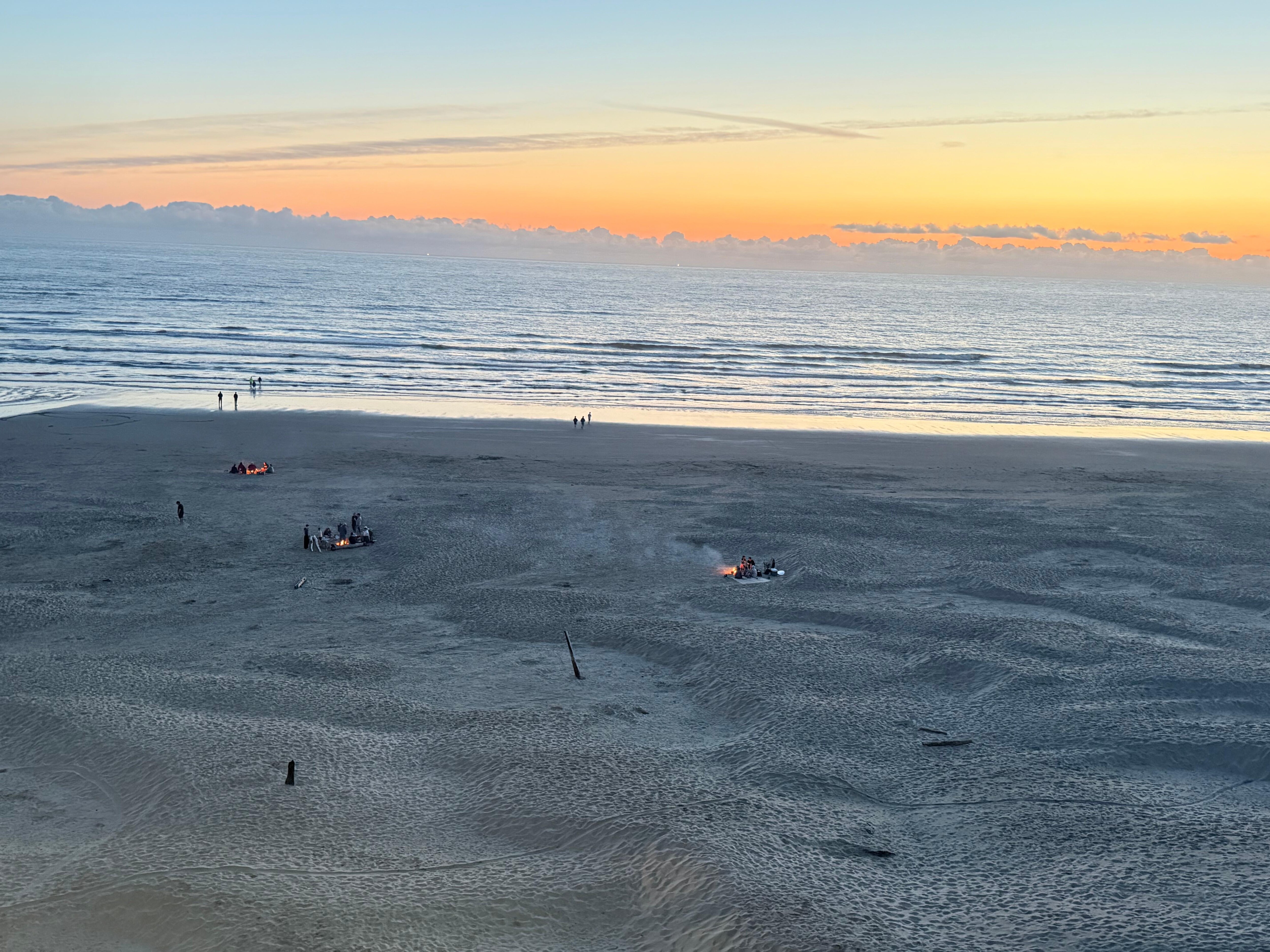 Picture from the balcony, covered so you can even sit in the rain.