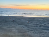 Picture from the balcony, covered so you can even sit in the rain.