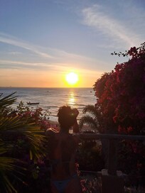 Watch the sunset from your suite