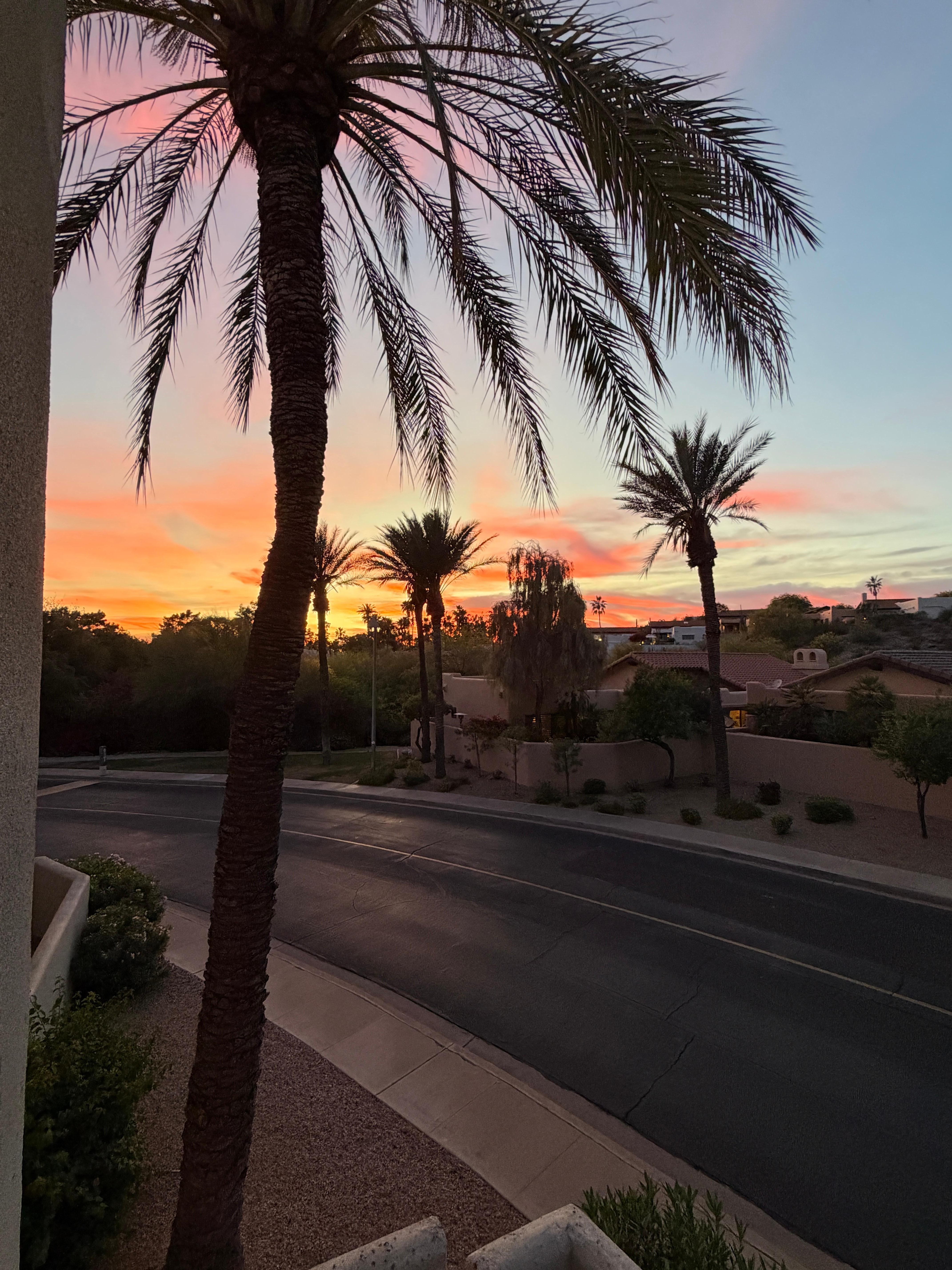 Sunset from balcony
