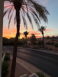 Sunset from balcony