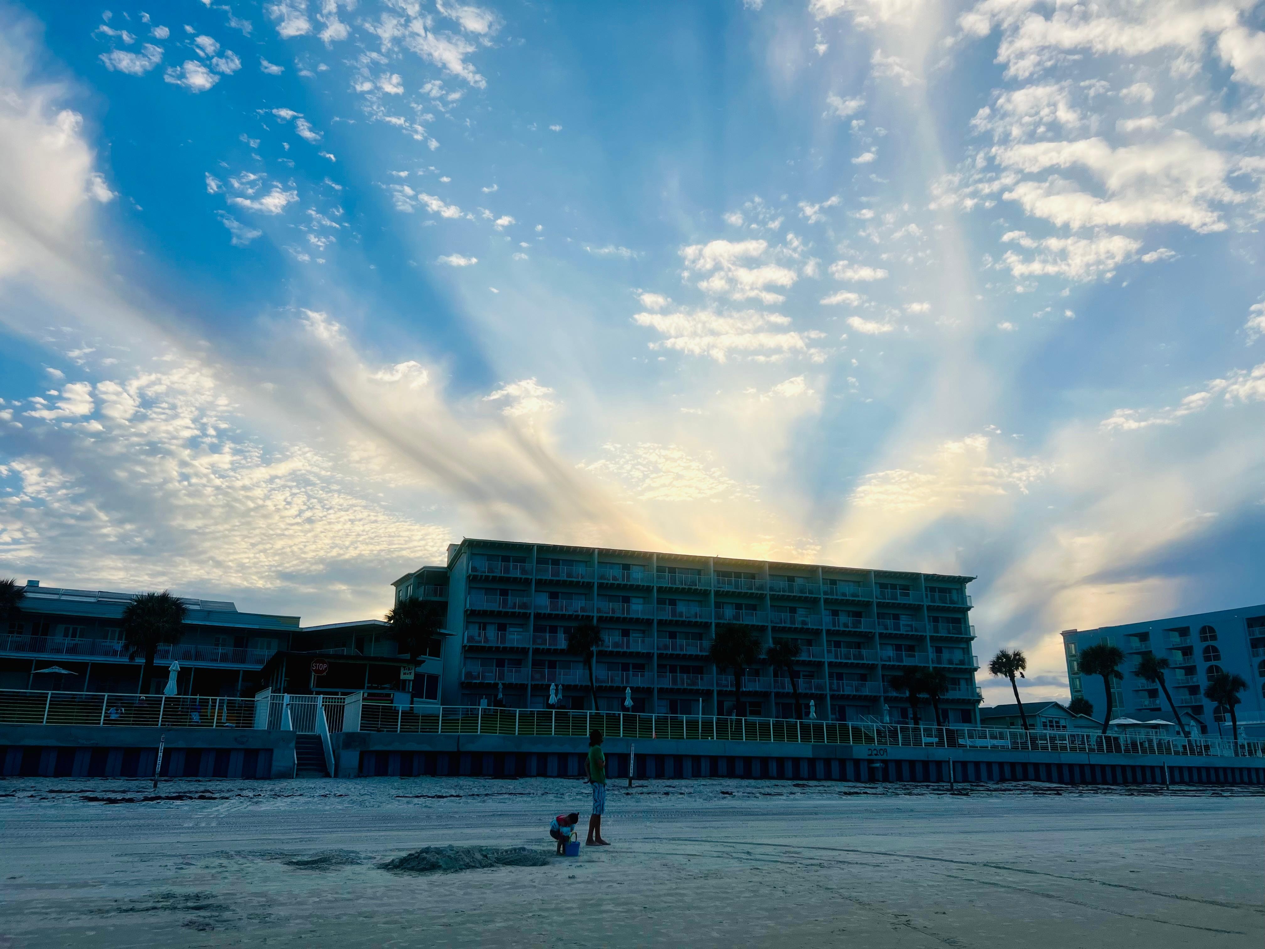 Beautiful view from the beach 