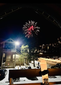 Christmas week fireworks - from the porch