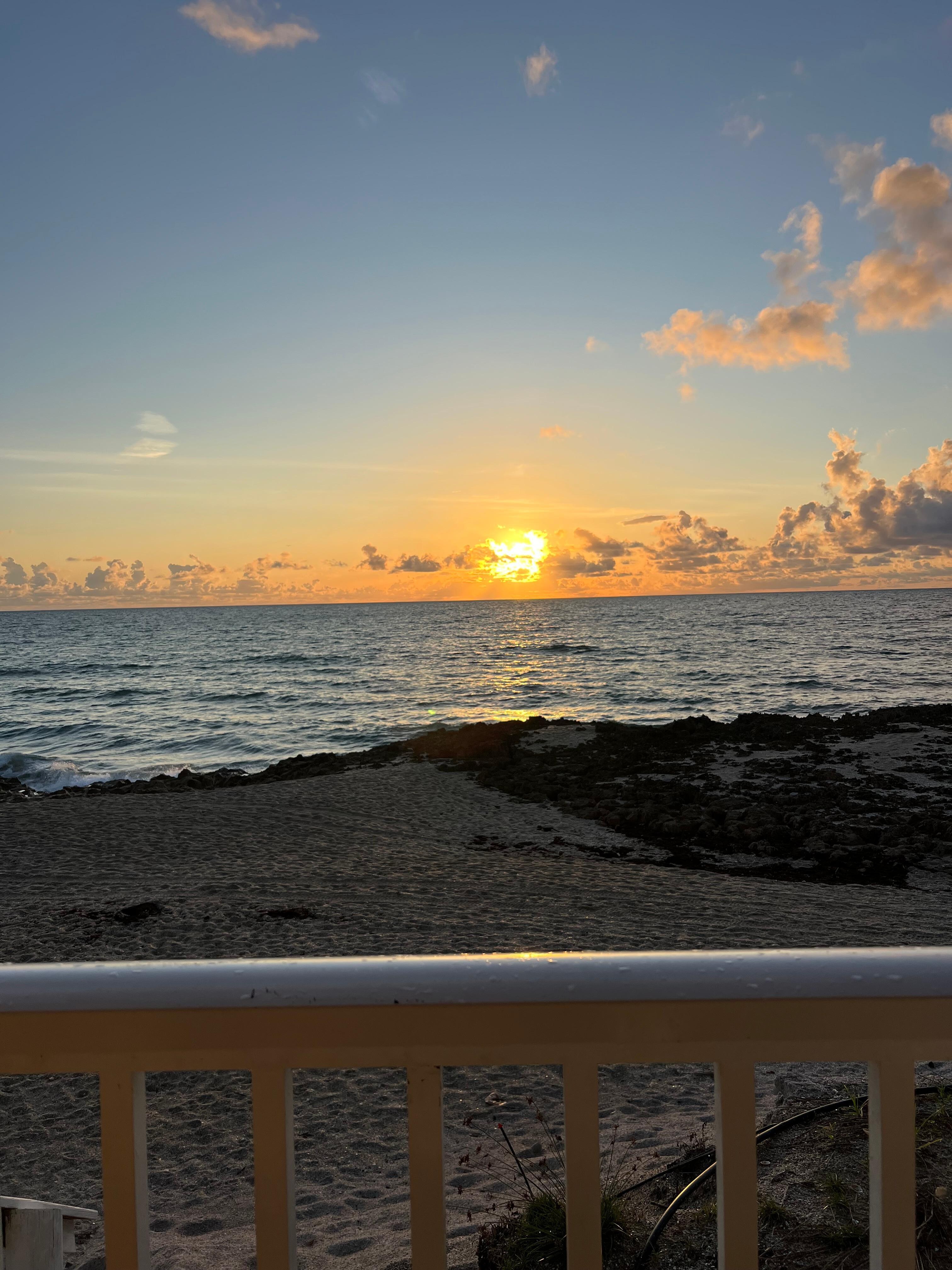 Sunrise on the porch