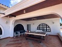 Upper terrace dining