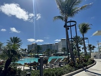 View from the pool.