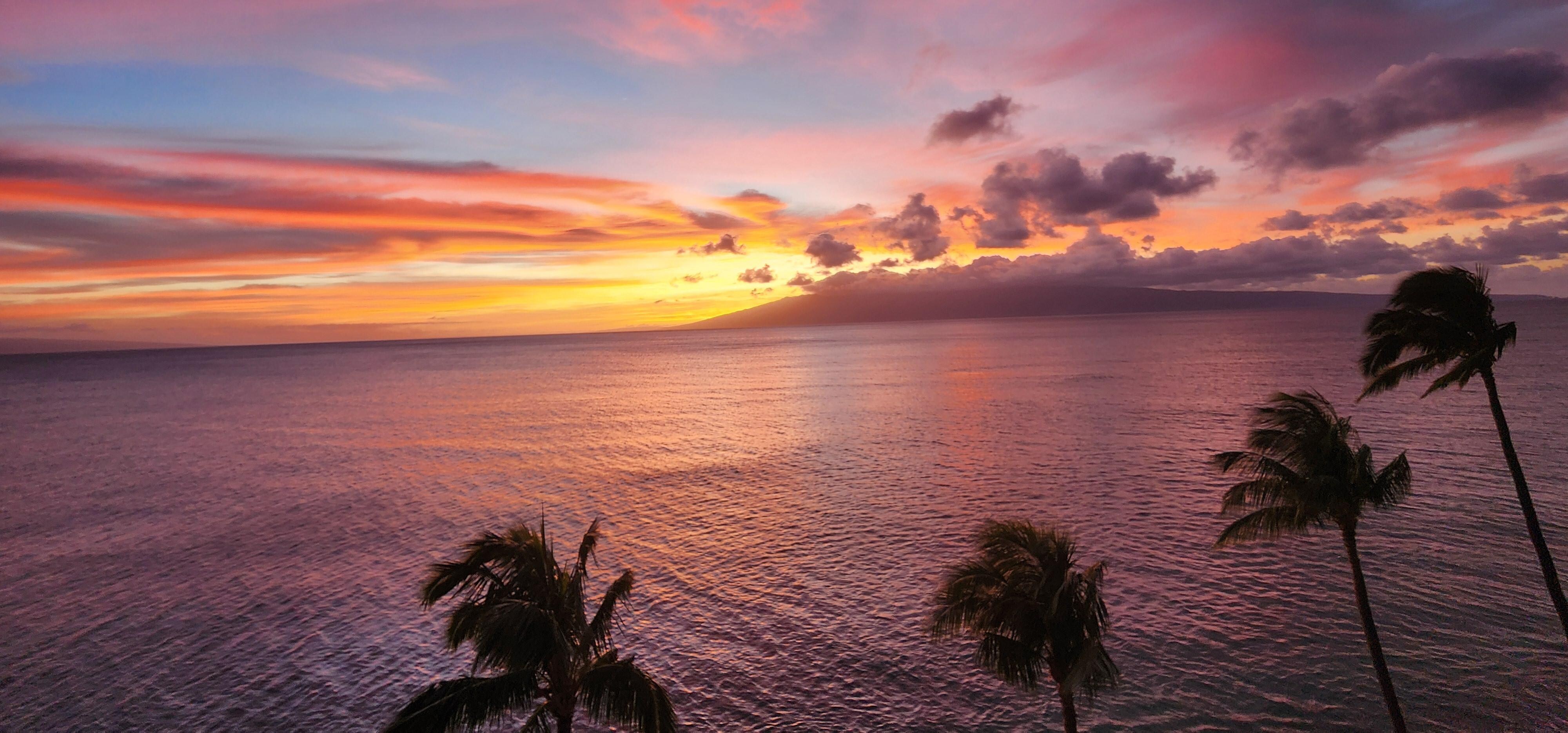 Sunset from patio