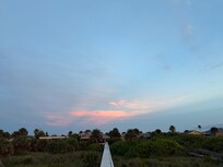 Sunset over the house.