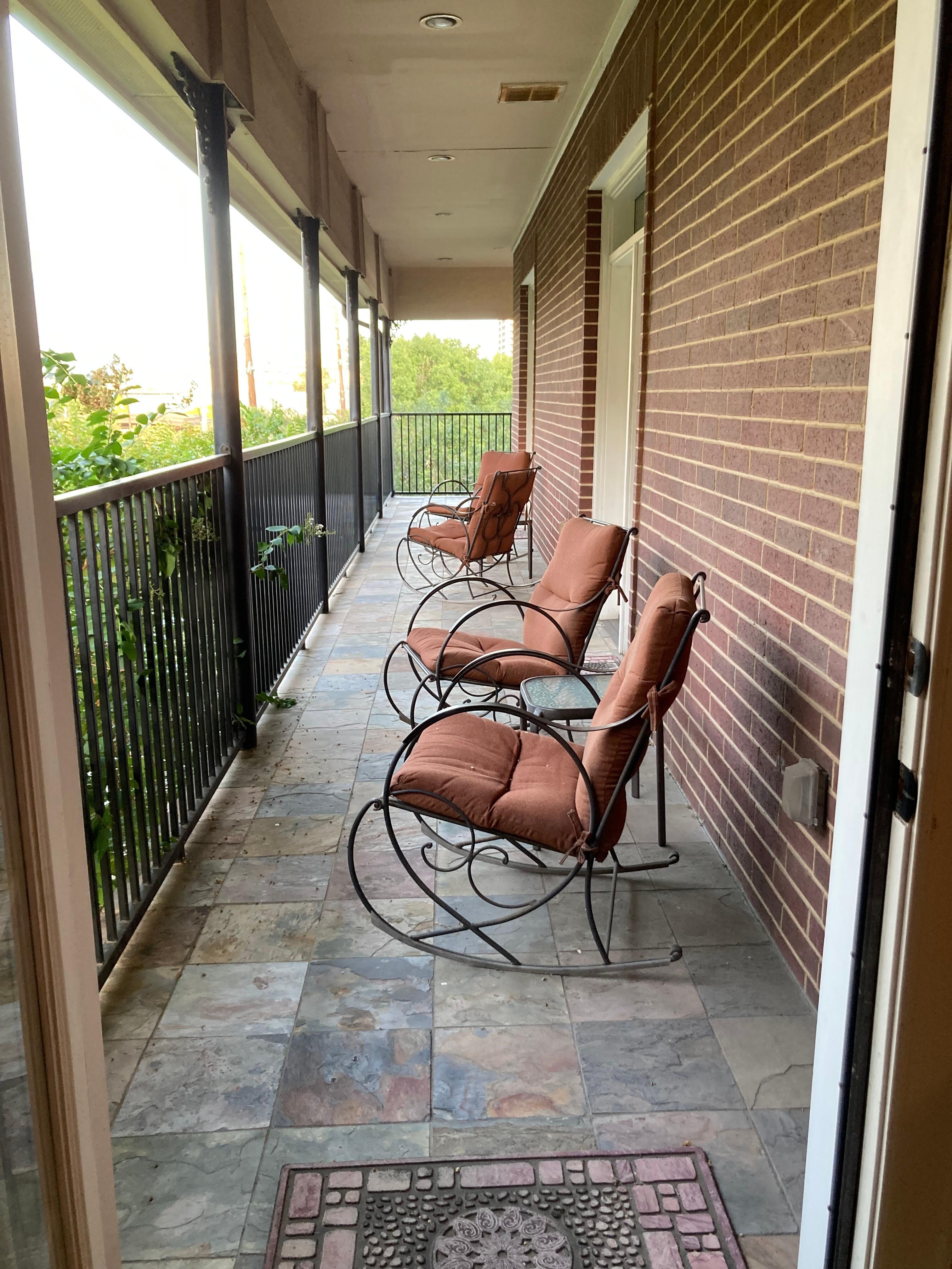 Veranda off our room