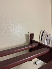 Coat rack coming out of the wall