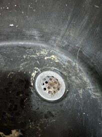 There was hair in the tub drain