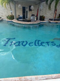 The pool was very nice.