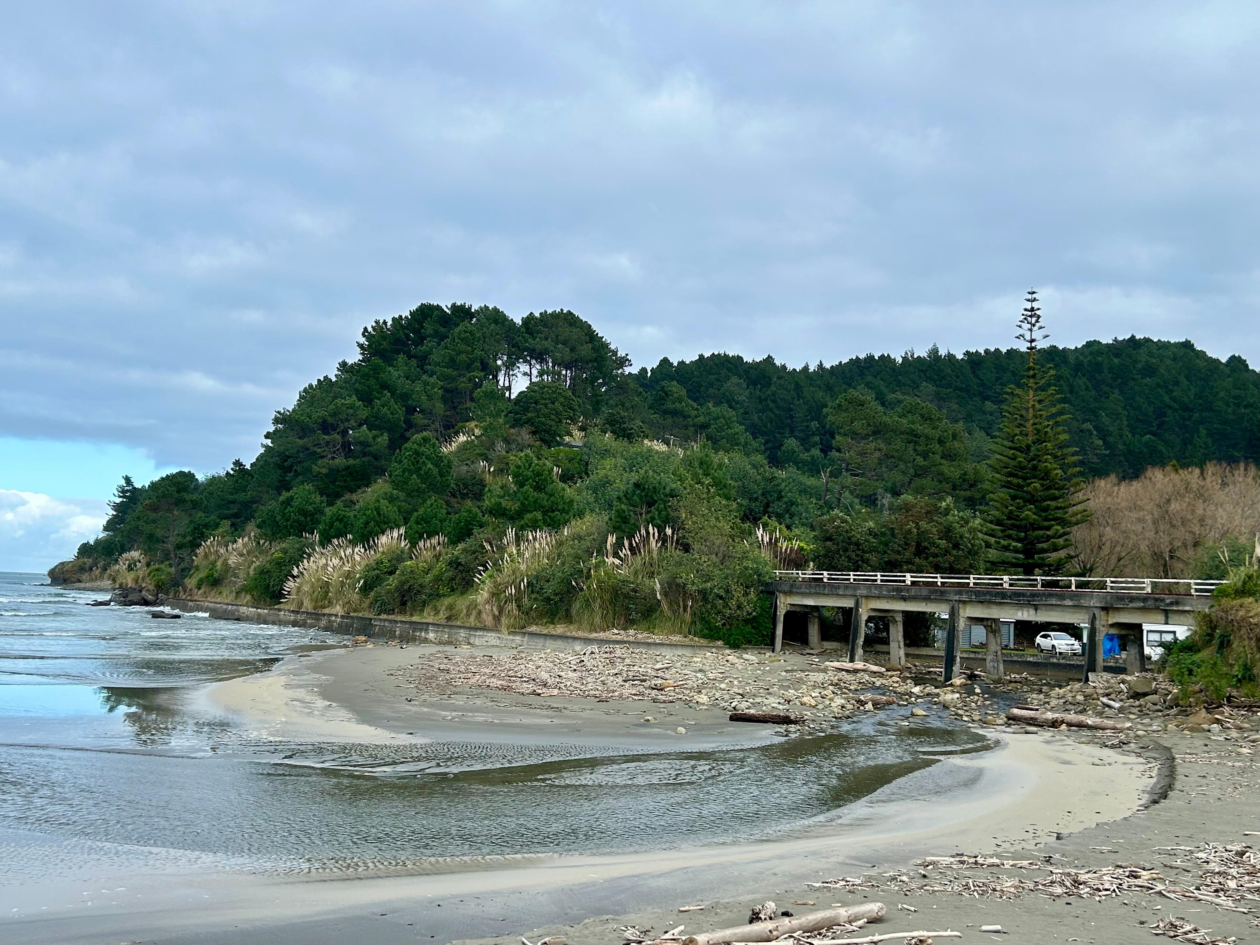 Beach around the corner from the Bach.