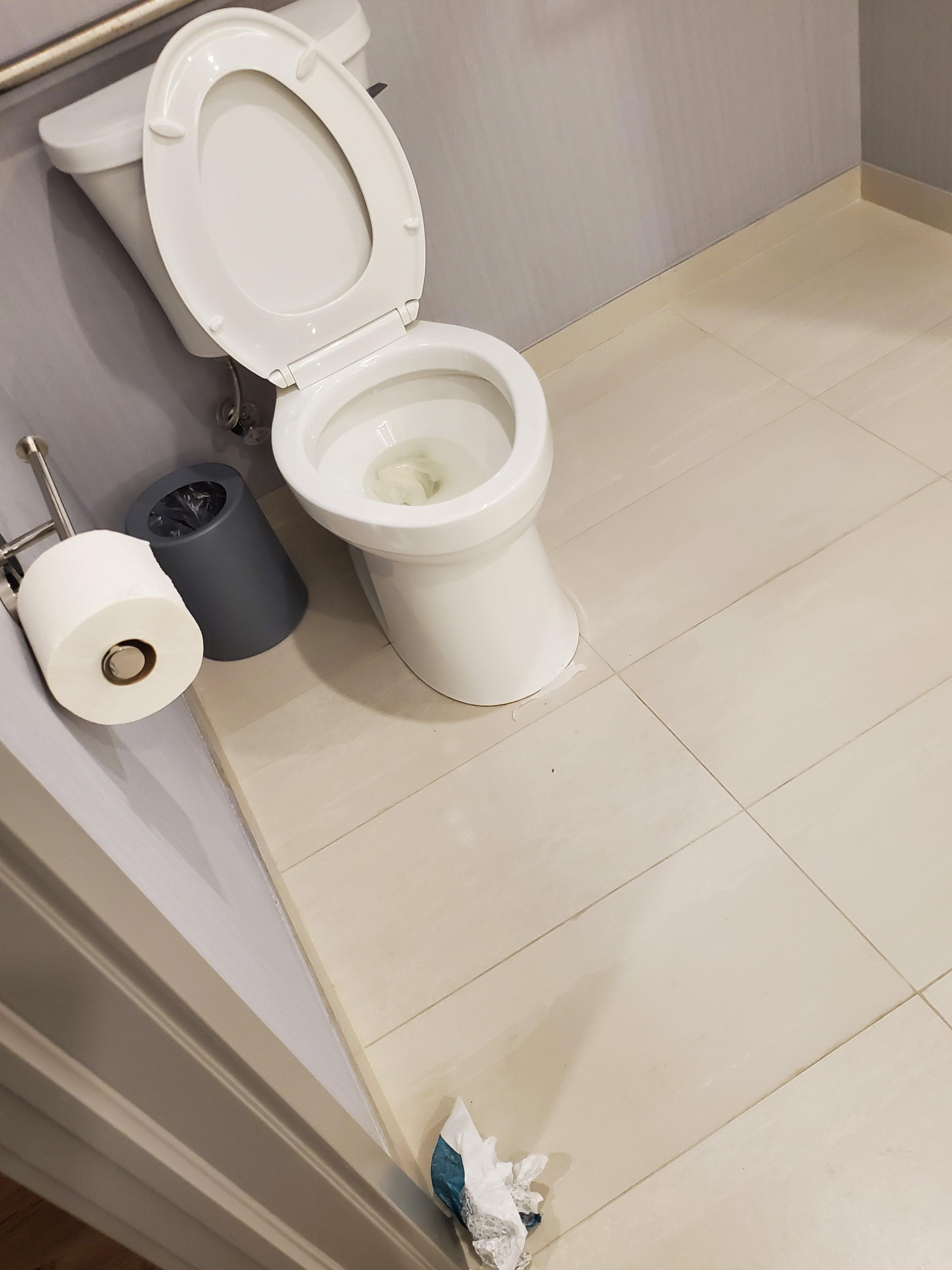 Toilette wurde nicht gespült, Verpakung auf den Biden