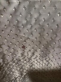 Shower curtain blood stain