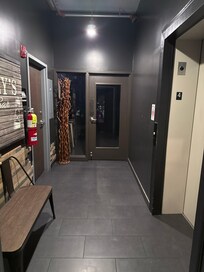 The hallway to the room I rented.