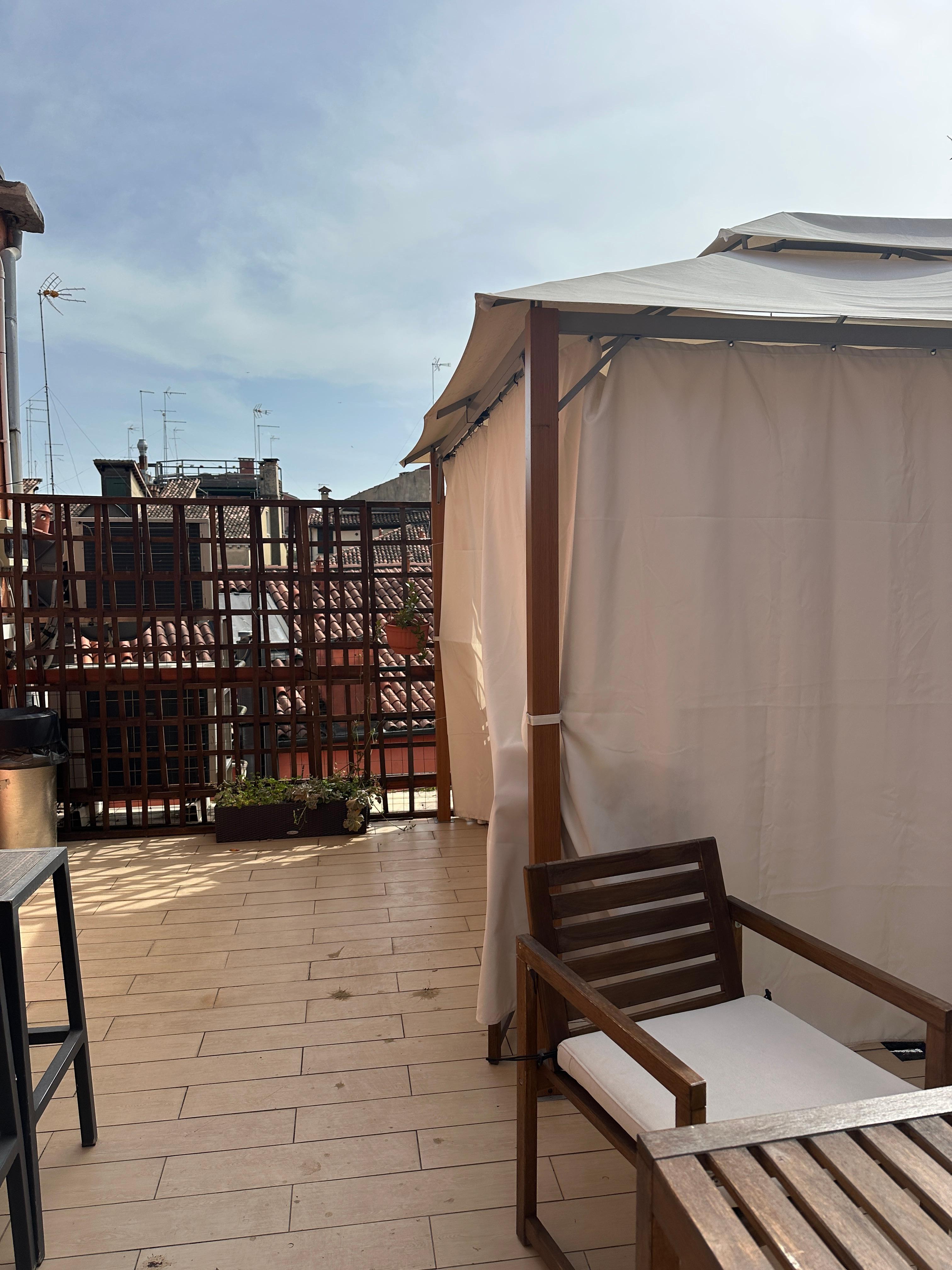 Lille tagterrasse 