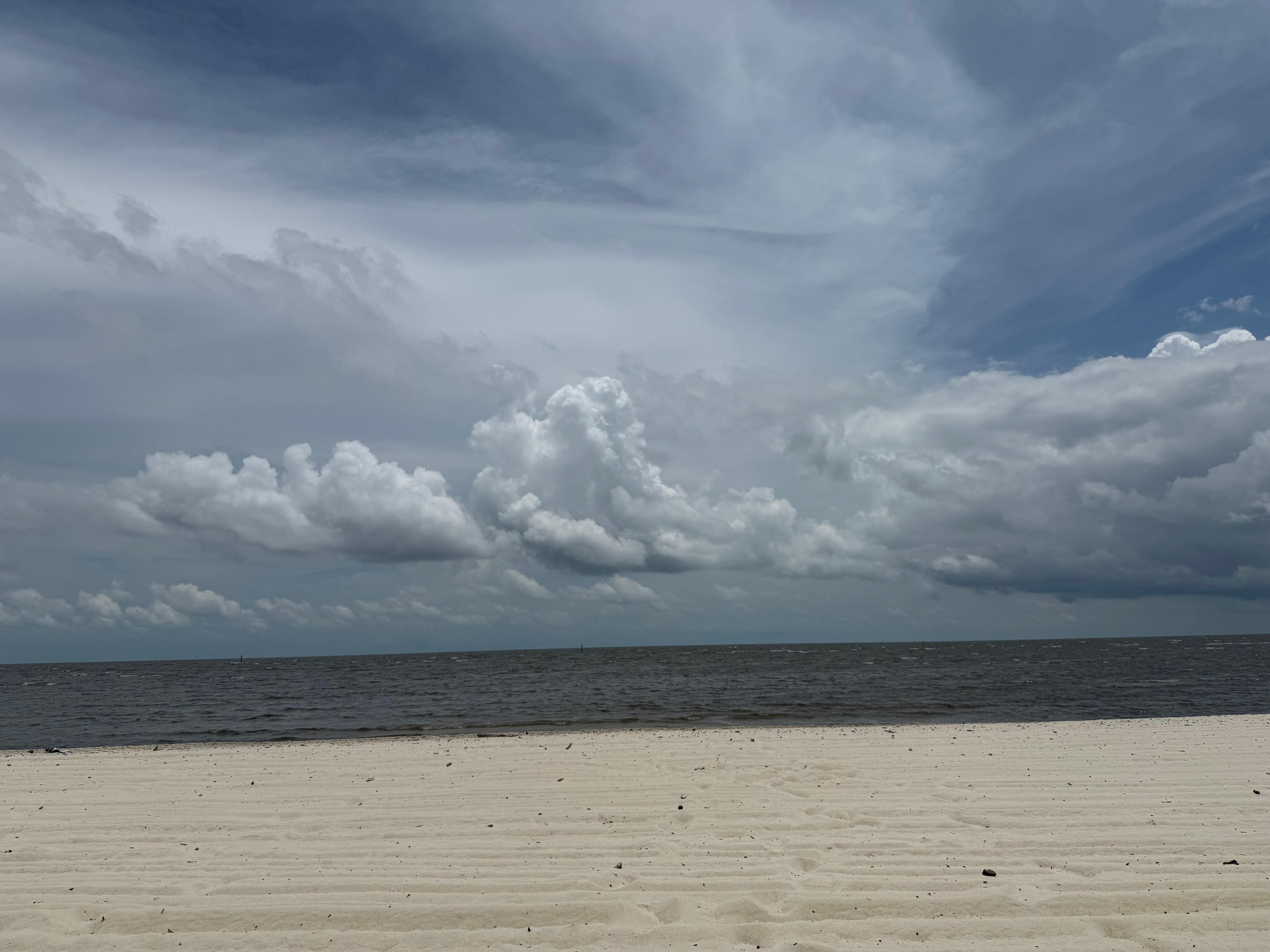 View of beach that is across from the condo
