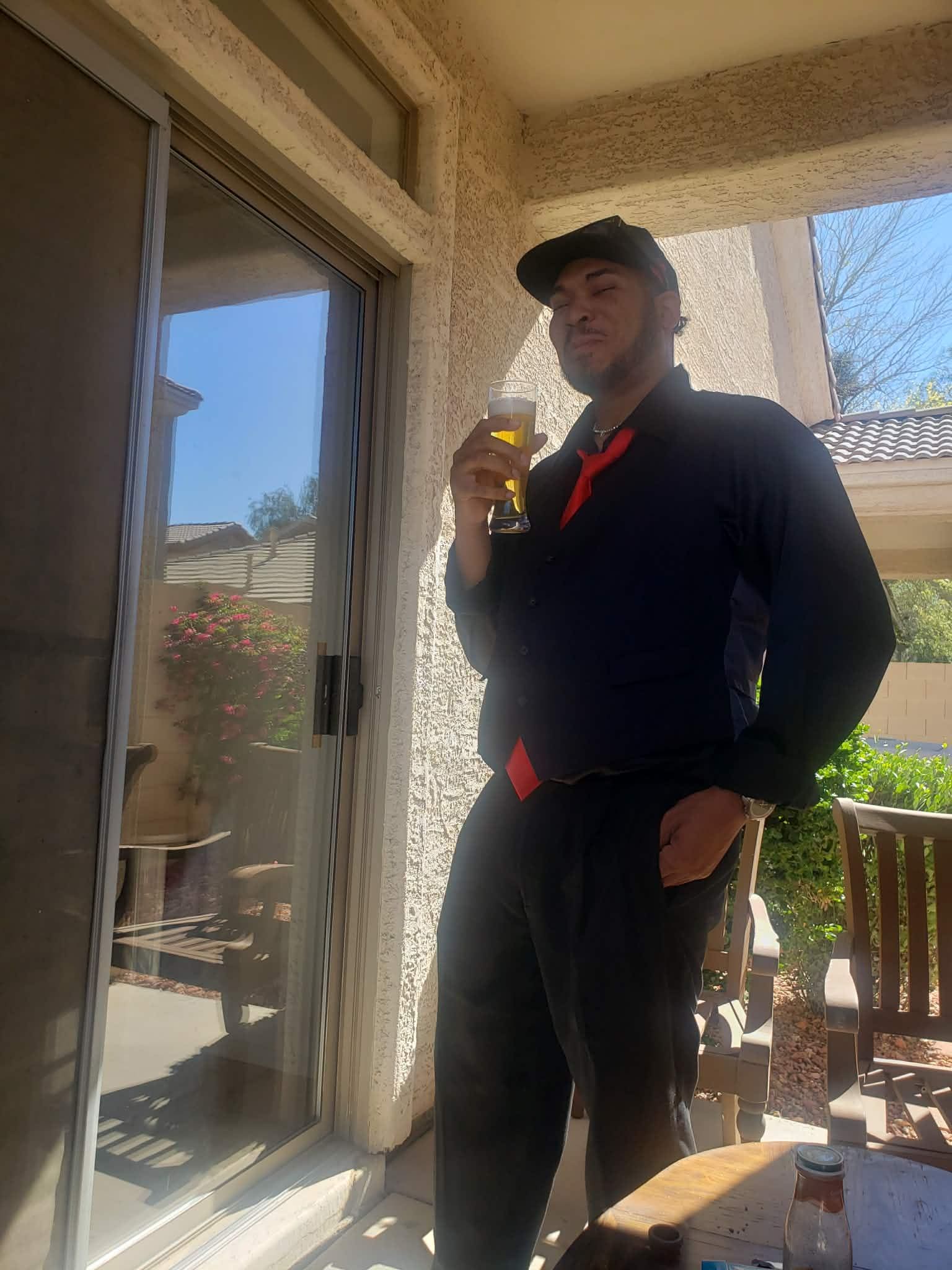 Enjoy the patio out back
