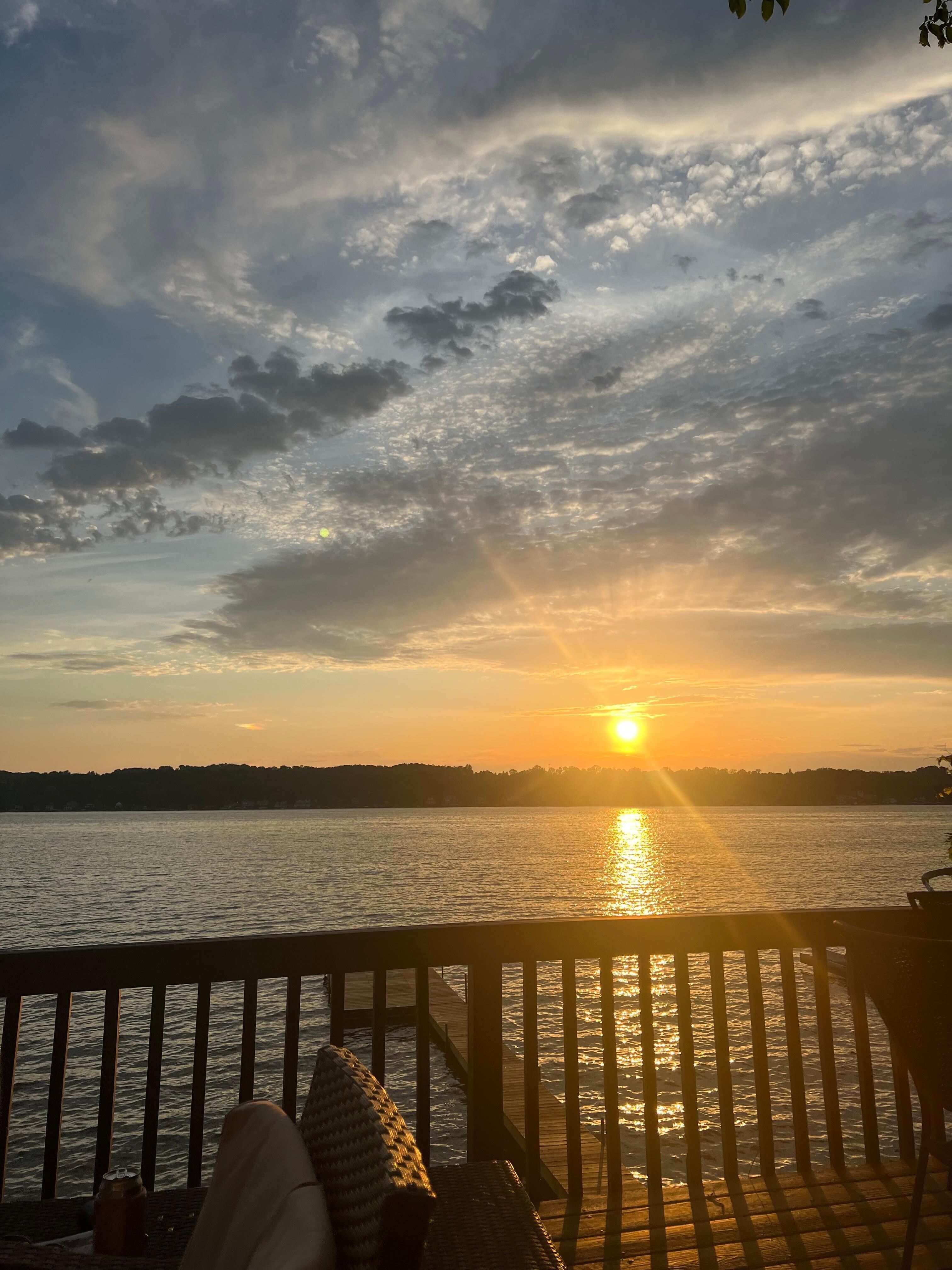 Sunset from the deck! 