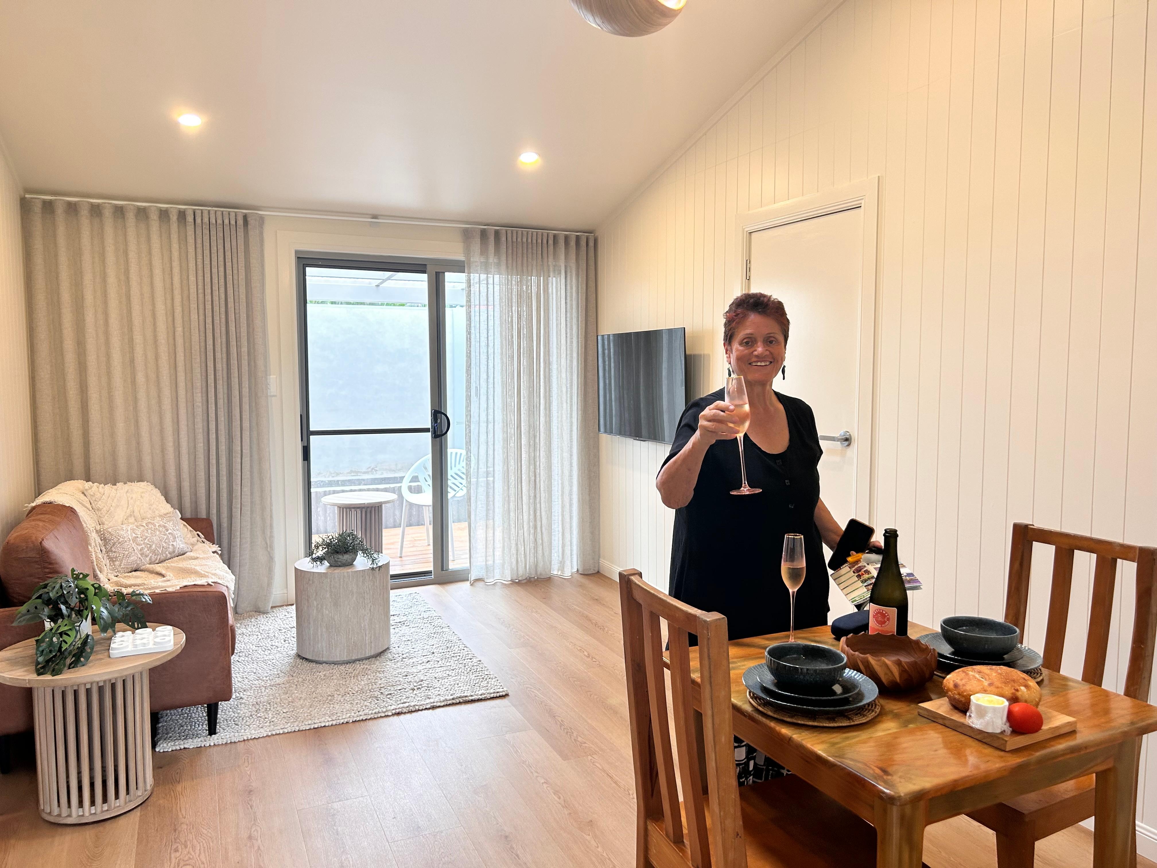 Welcoming bottle of wine provided