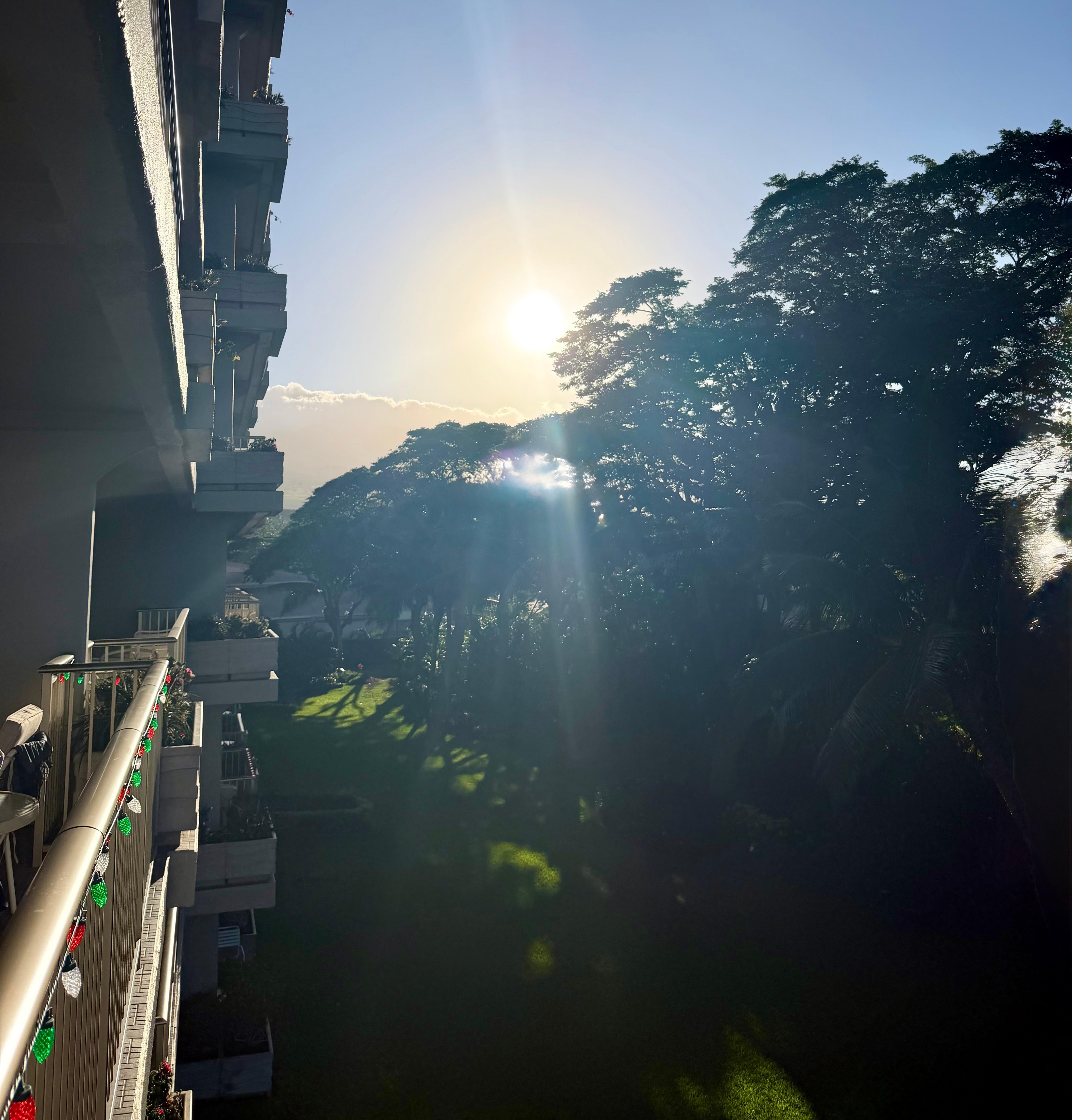 Sunrise from the lanai