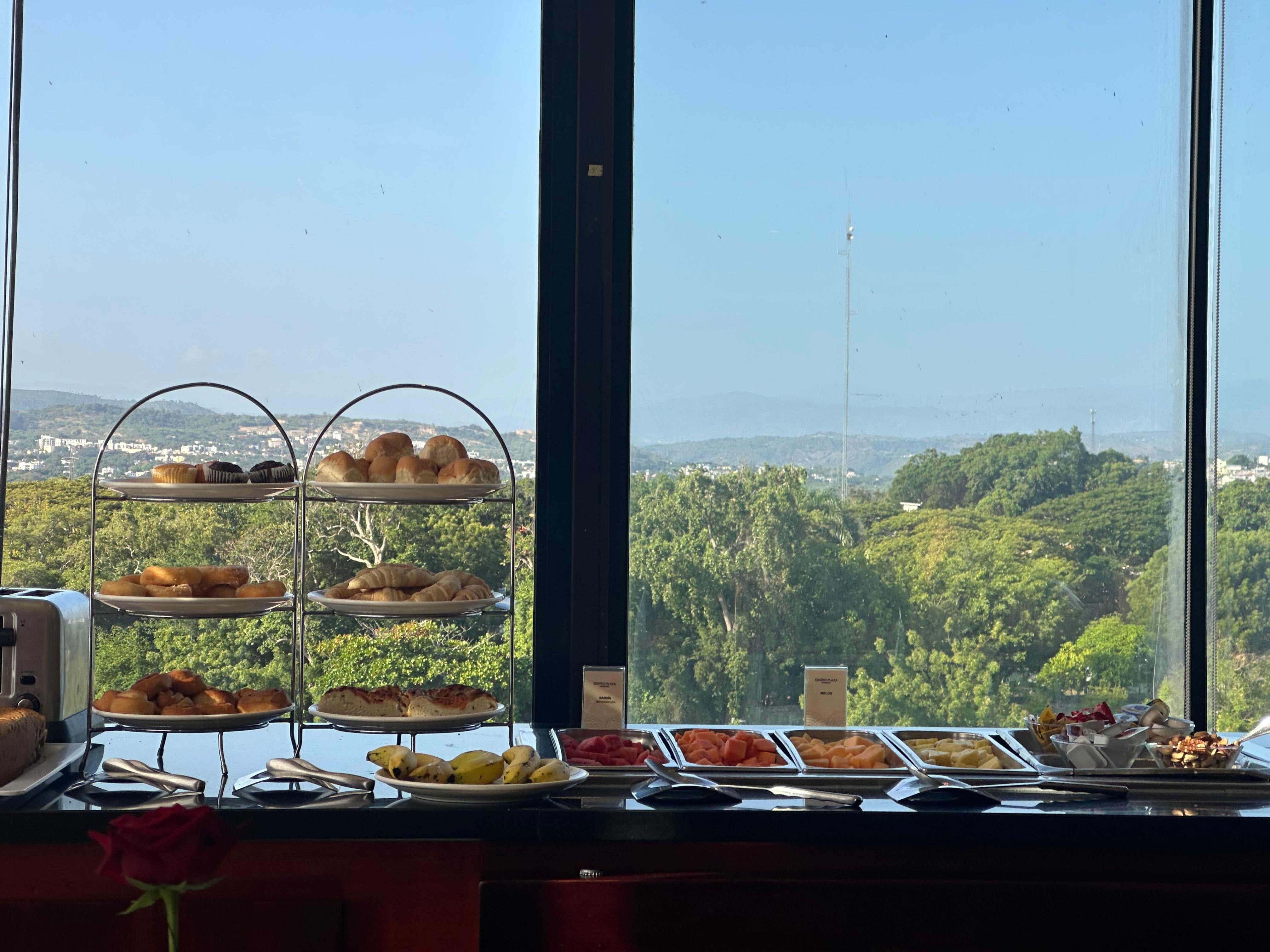 Breakfast with a gorgeous view